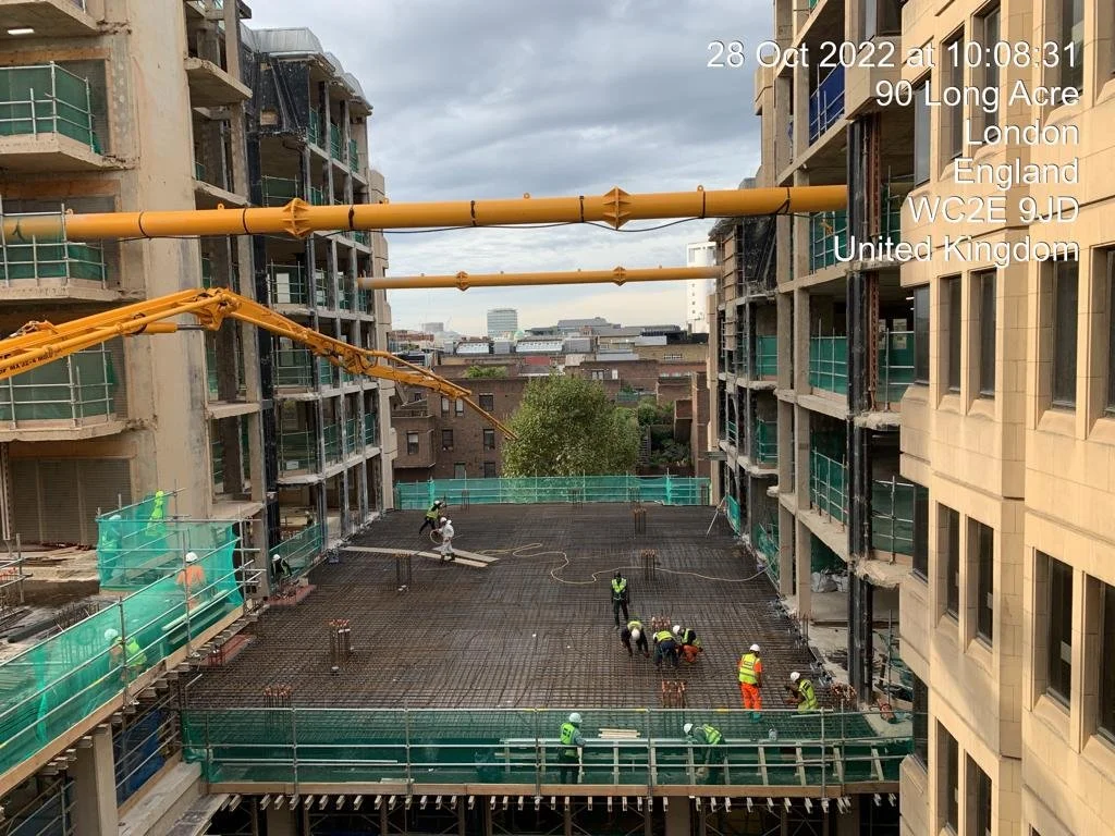 Works underway at 90 Long Acre