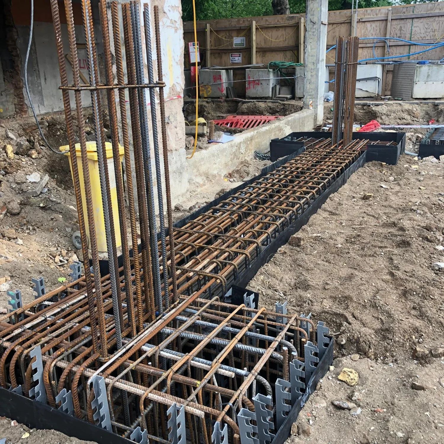 Substructure preparation in progress